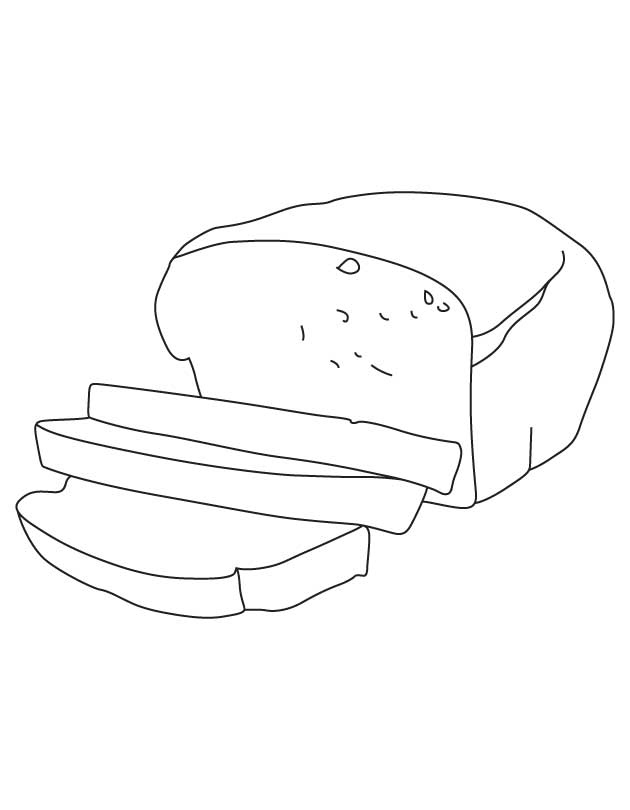 bread coloring page