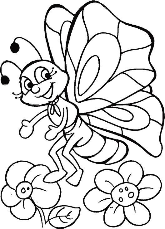 Butterfly n blossom play everyday coloring pages