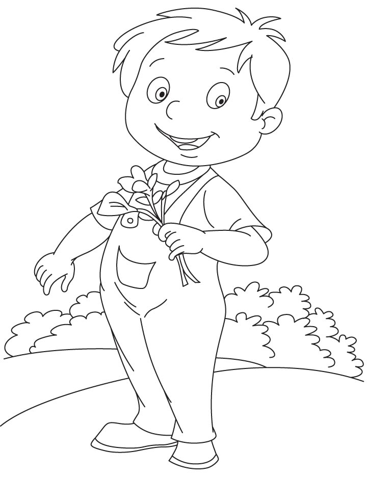 Canna for someone coloring page