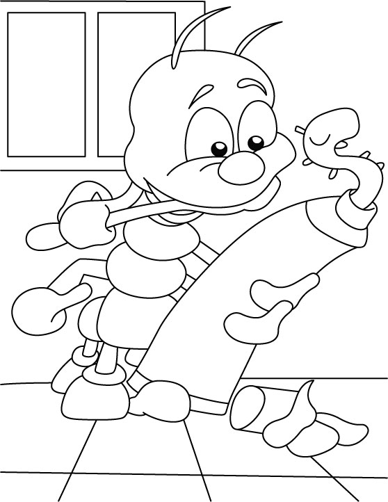 Centipede-no entry in my home coloring pages