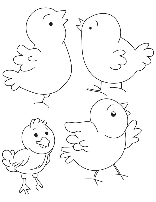 chick chick chick coloring page