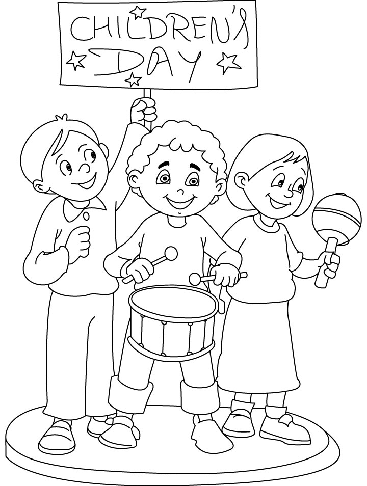 children days out coloring page