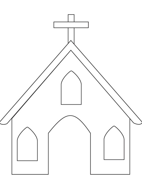 Church coloring page