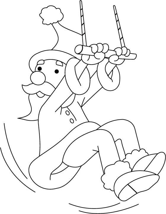 An acrobat coloring page