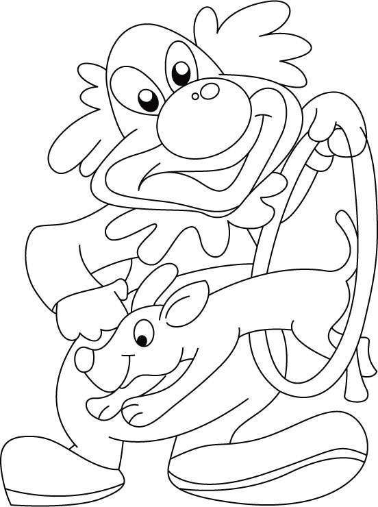 Dog show coloring pages