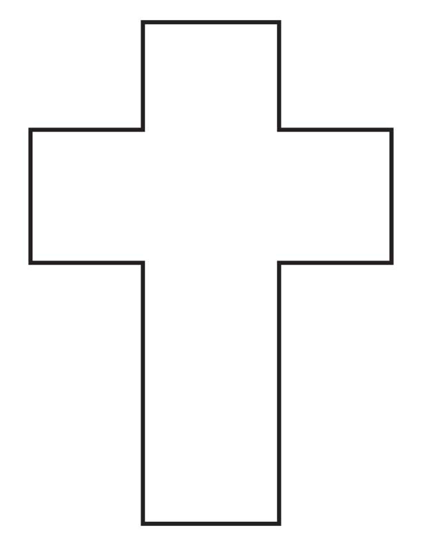 Cross coloring page