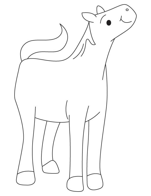 cute filly coloring page