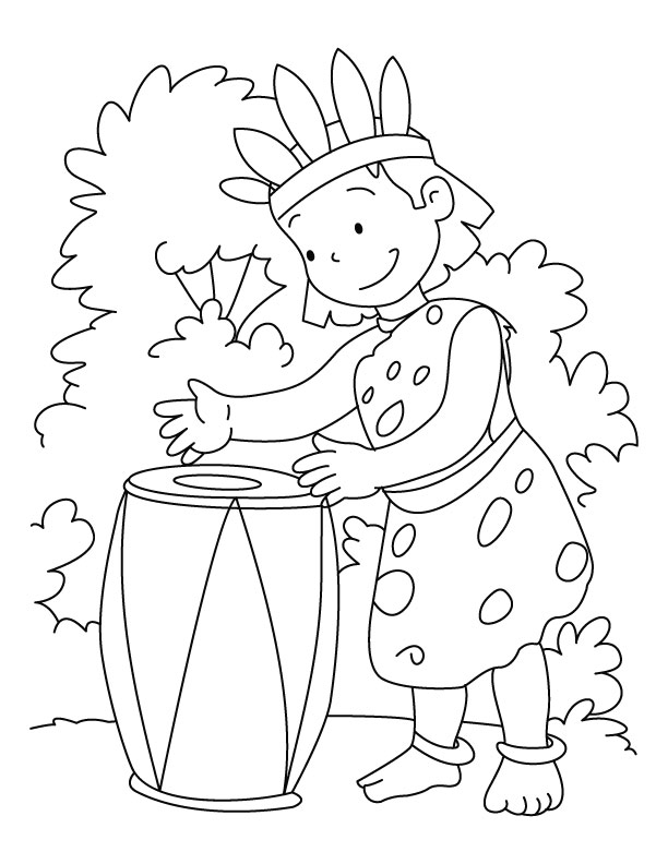 drum coloring page