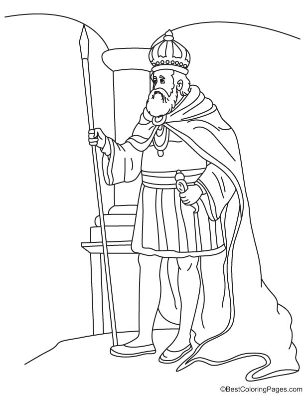 Emperor of Brazil coloring page