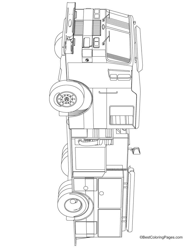 Fire apparatus coloring pages