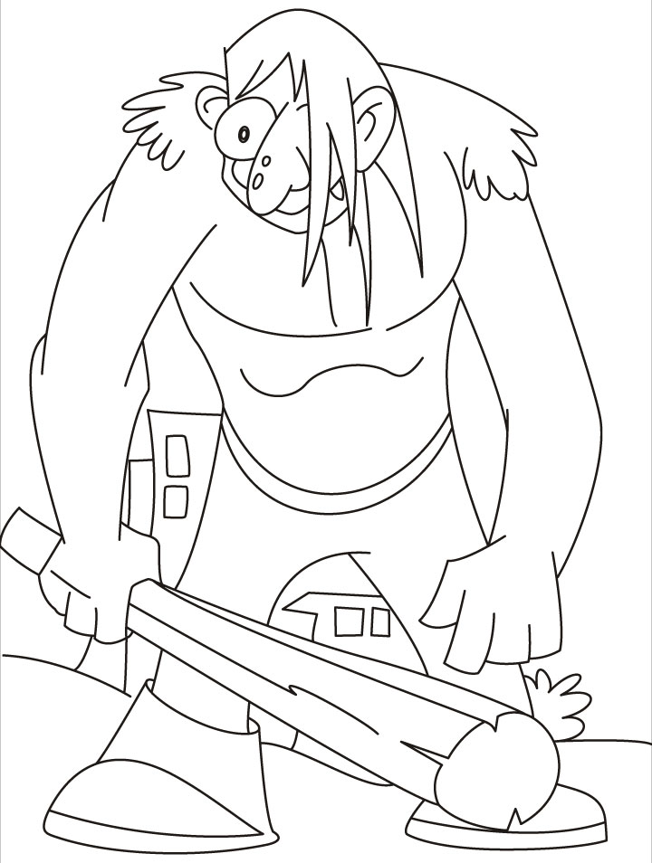 This giant really in a bad mood coloring pages