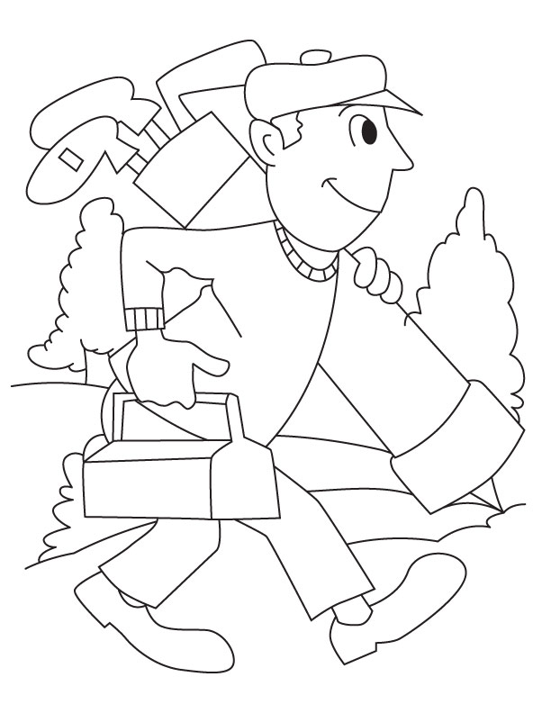 Golf course coloring page | Download Free Golf course coloring page for