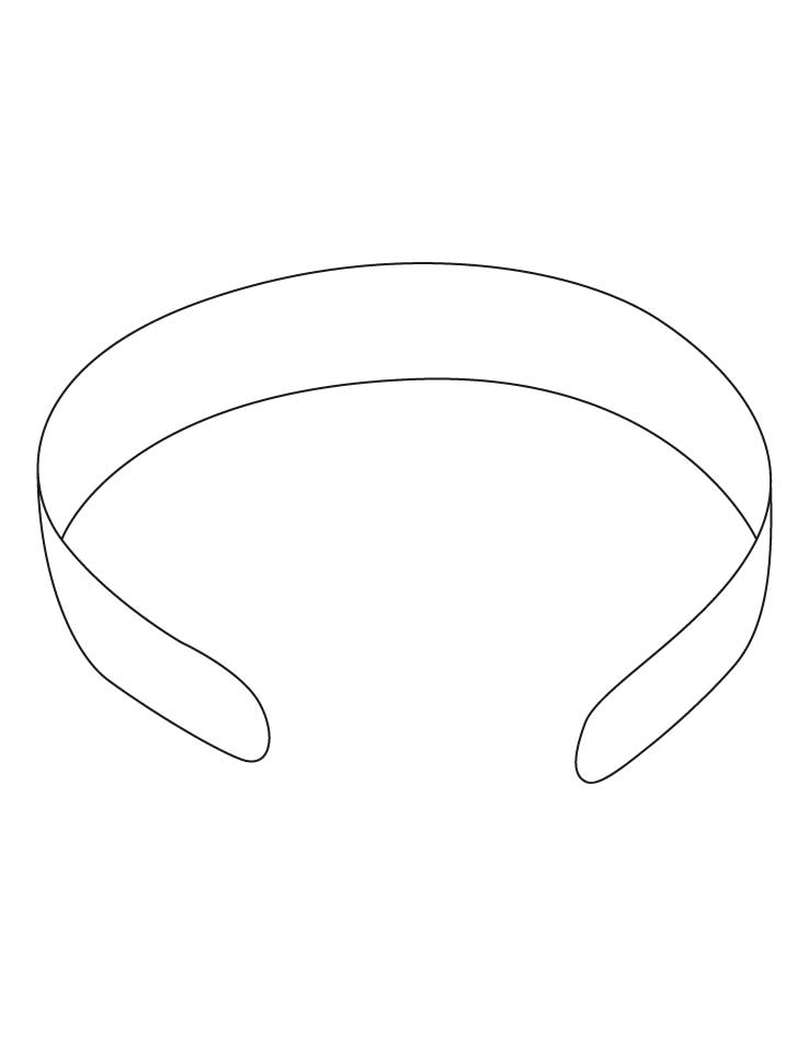 Hair band coloring pages