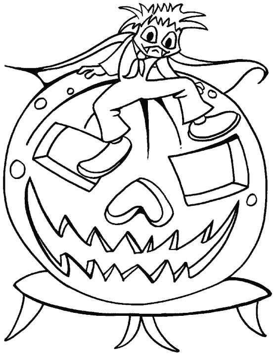 There is nothing funny about Halloween coloring pages
