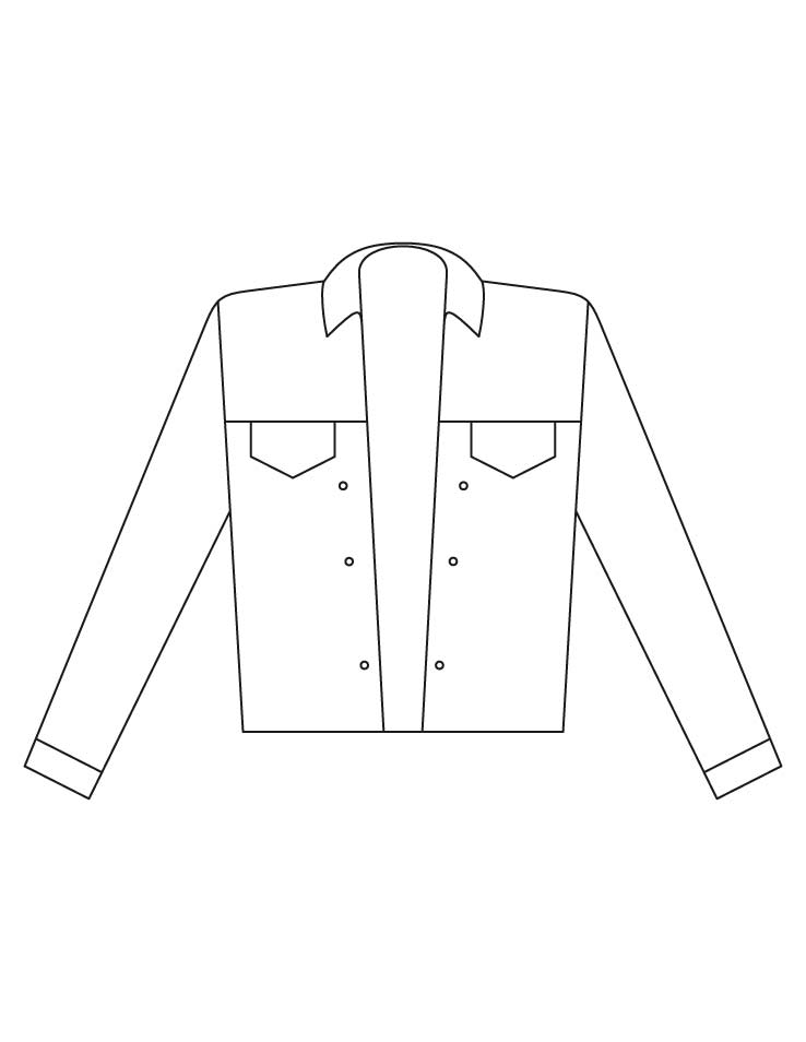 Jacket coloring pages