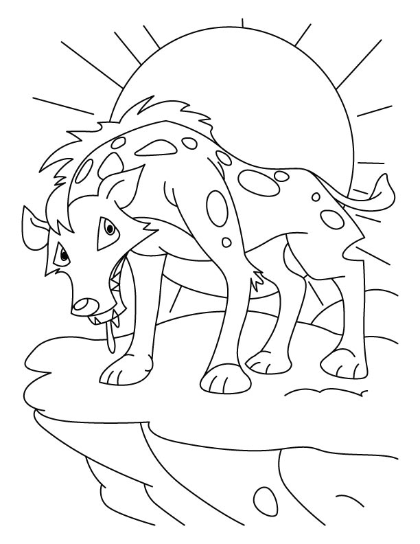 Tired jackal coloring pages