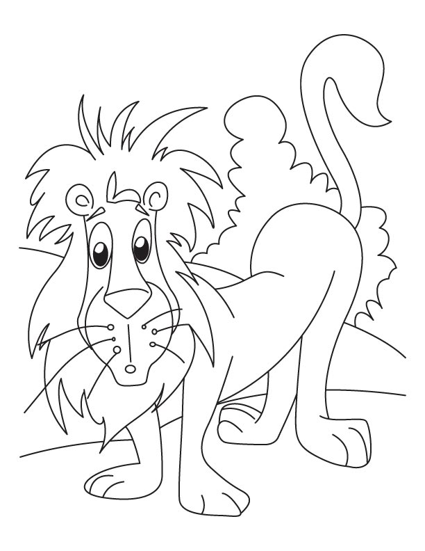 The Lion coloring page