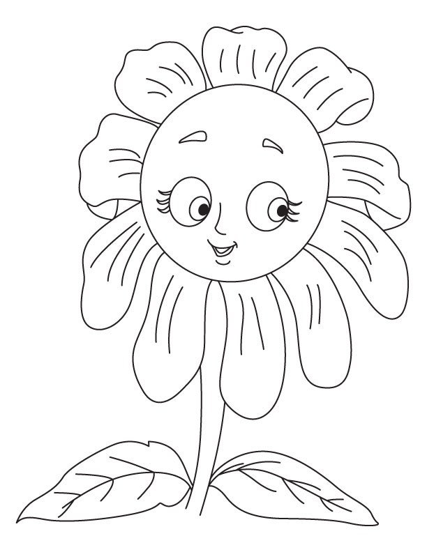 Look like a sunflower coloring page