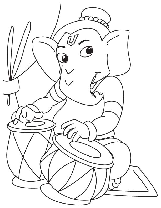 ganesh coloring pages for kids - photo #24