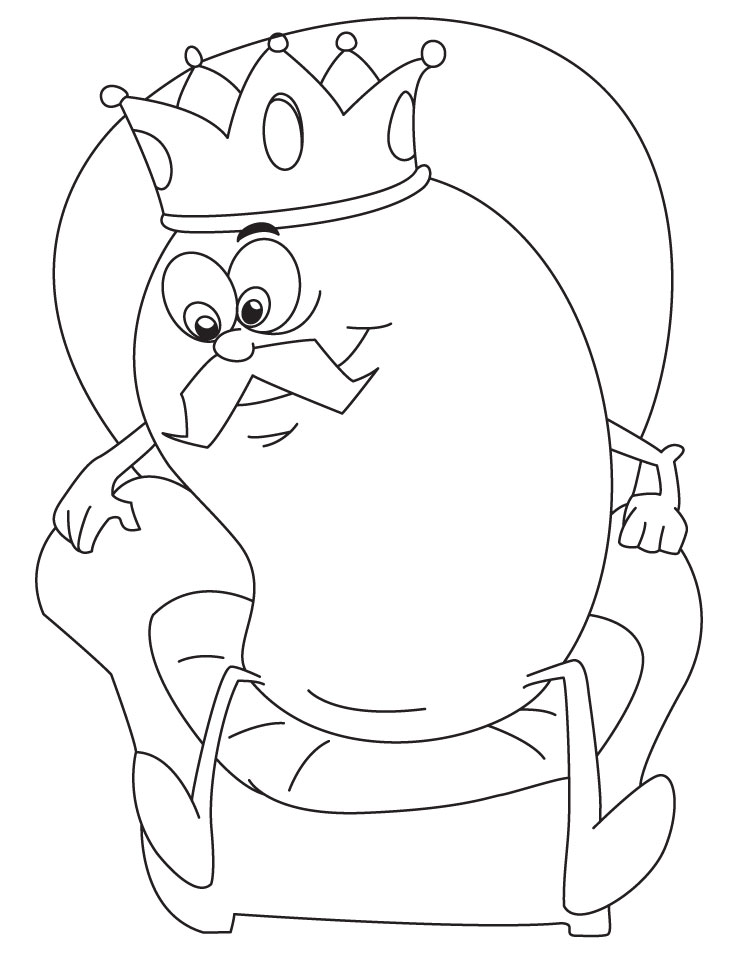 Mango the king coloring pages