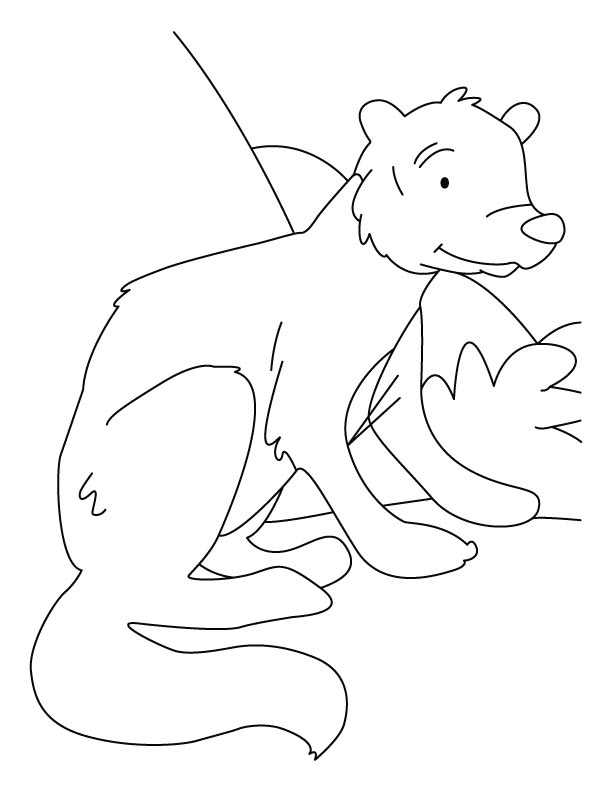 White-tailed mongoose coloring pages