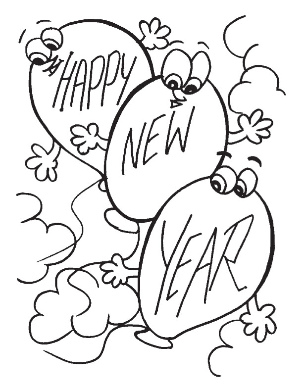 Air balloons coloring pages