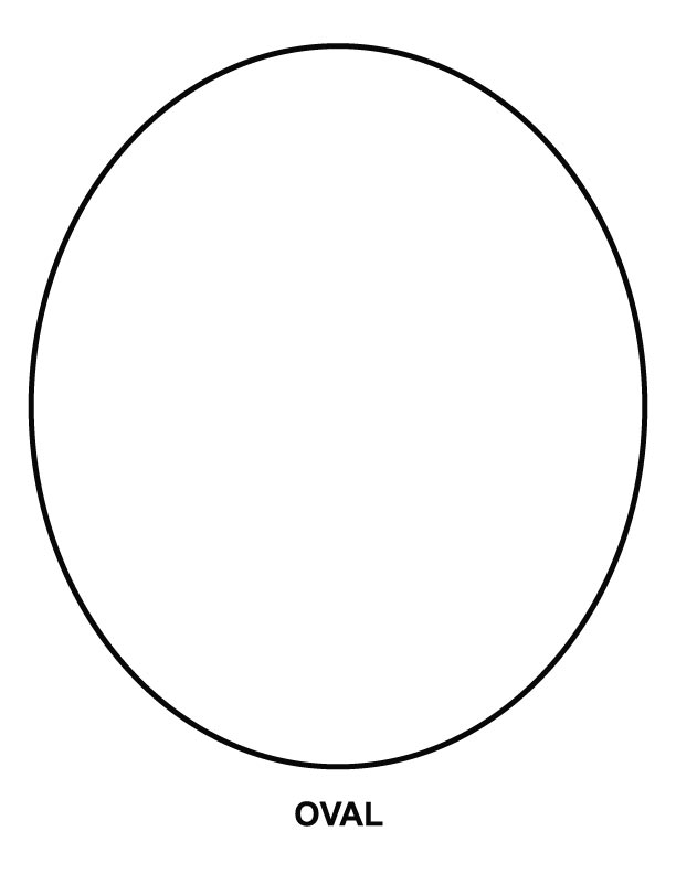 Oval coloring page