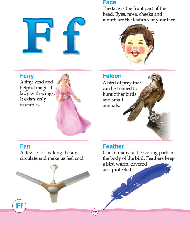 Printable picture dictionary alphabet f