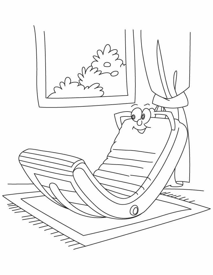 Rocking chair coloring pages