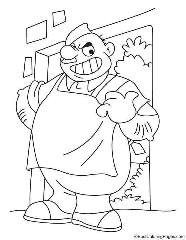 Servant coloring page