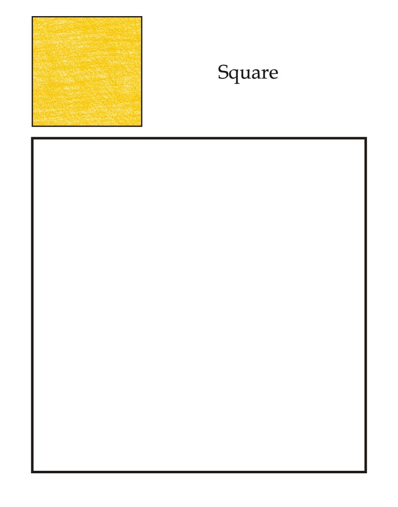 0 Level square coloring page