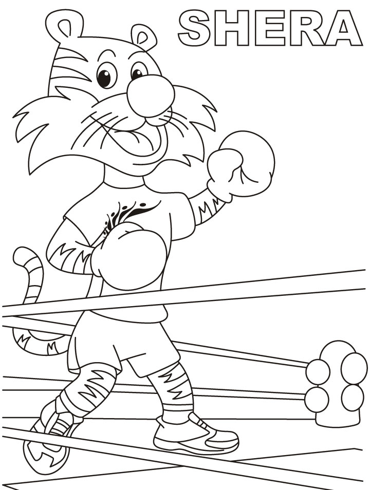 Shera Boxing Coloring Page