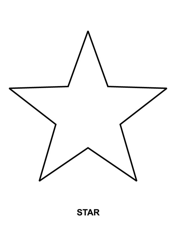 Star coloring page