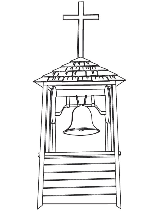 Steeple coloring page