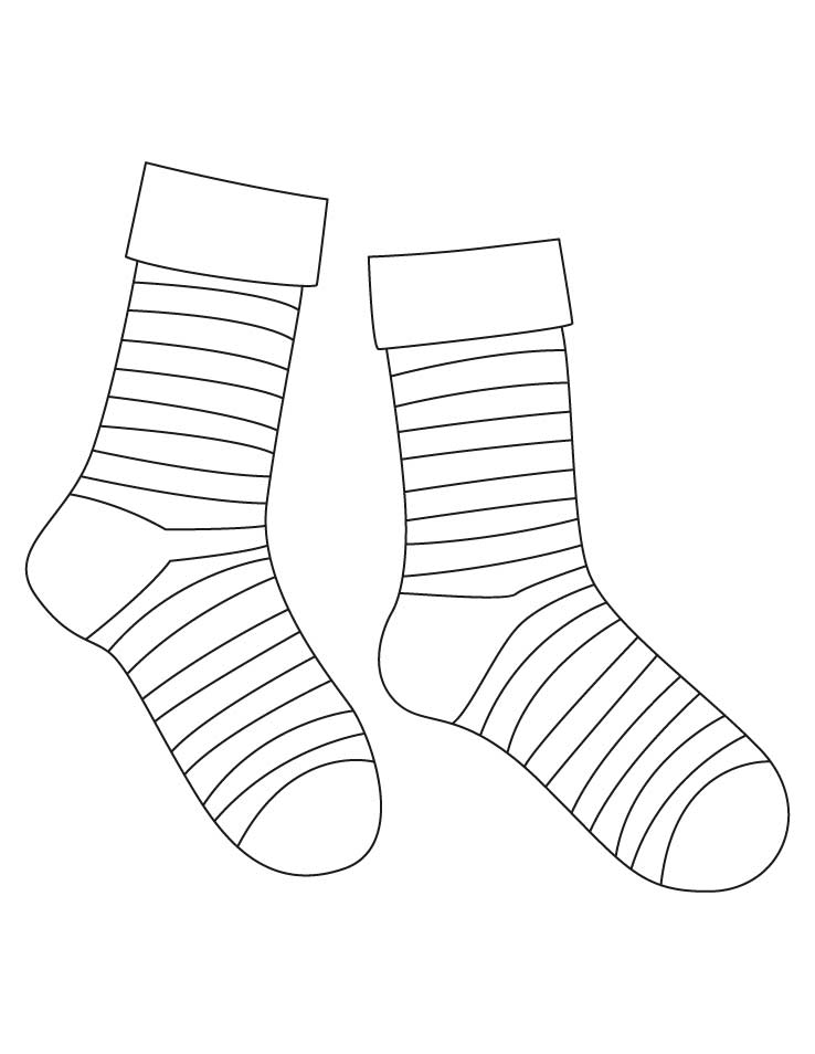 Socks Coloring Pages