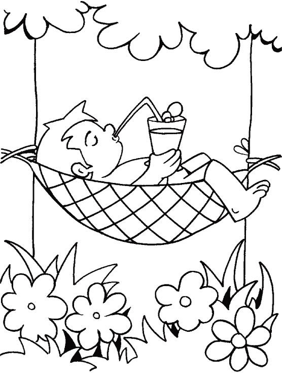 Beat the heat coloring page