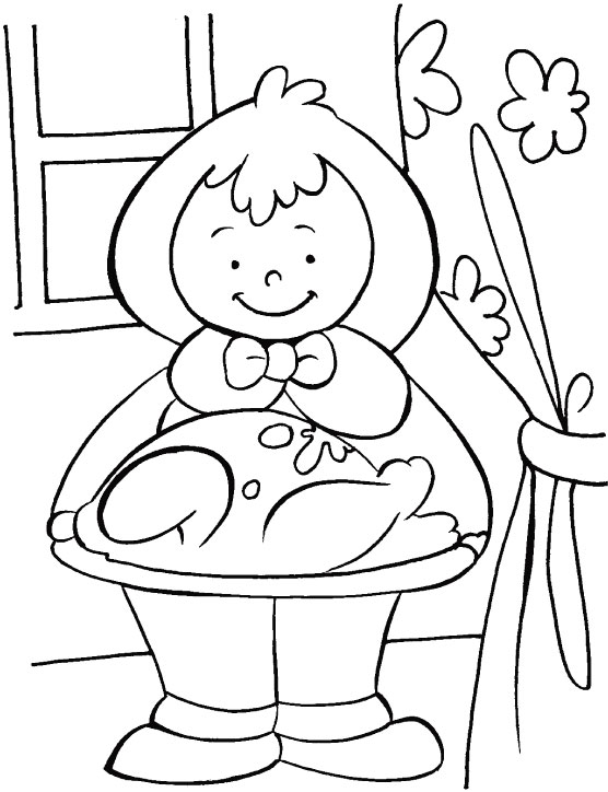 May your thanksgiving blessed with peace & love coloring page