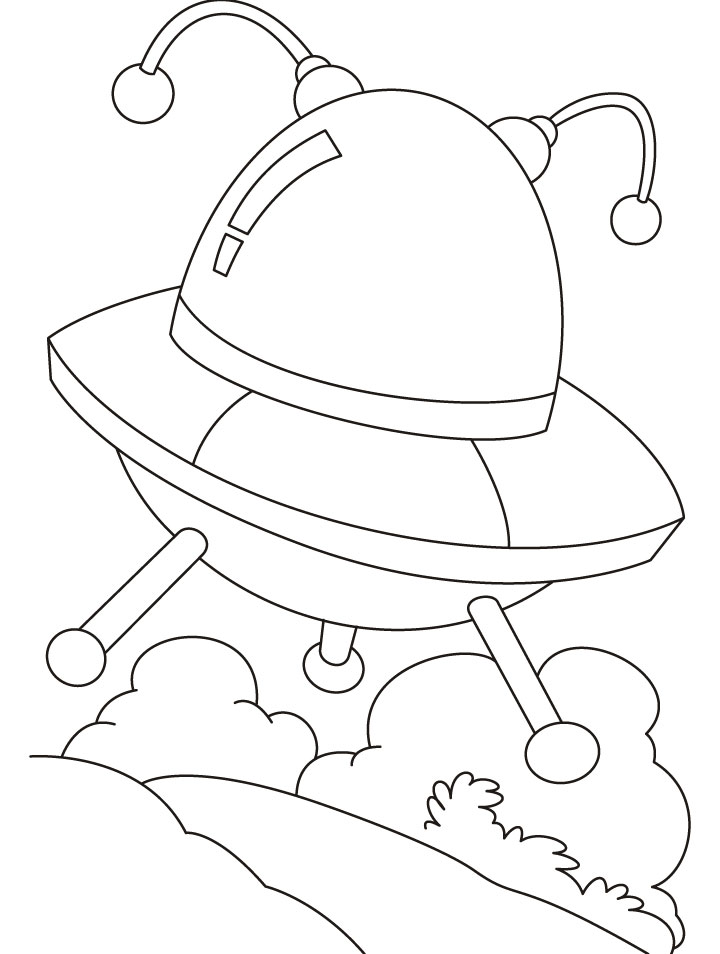 UFO an Unidentified Flying Objects coloring pages