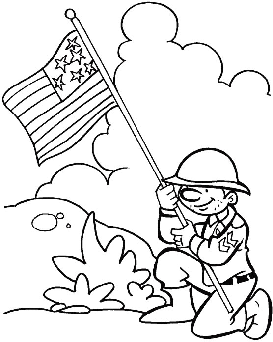 Thanks for protecting our freedom coloring page
