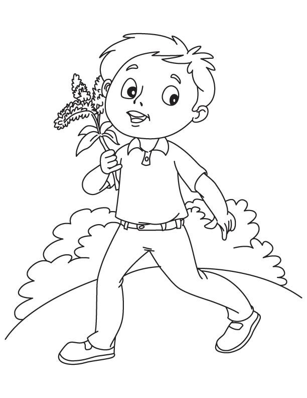 Young with Goldenrod coloring page