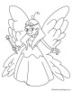 Fairy Coloring Page