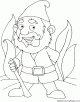 Dwarf Coloring Page