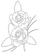 Rose Flower Coloring Page