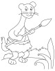 Ferret Coloring Page