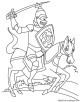 Knights Coloring Page