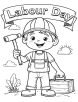 Labor day coloring page