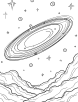 Milky way galaxy coloring page