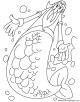 Merman Coloring Page