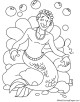 Merman Coloring Page