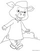 Pig Coloring Page